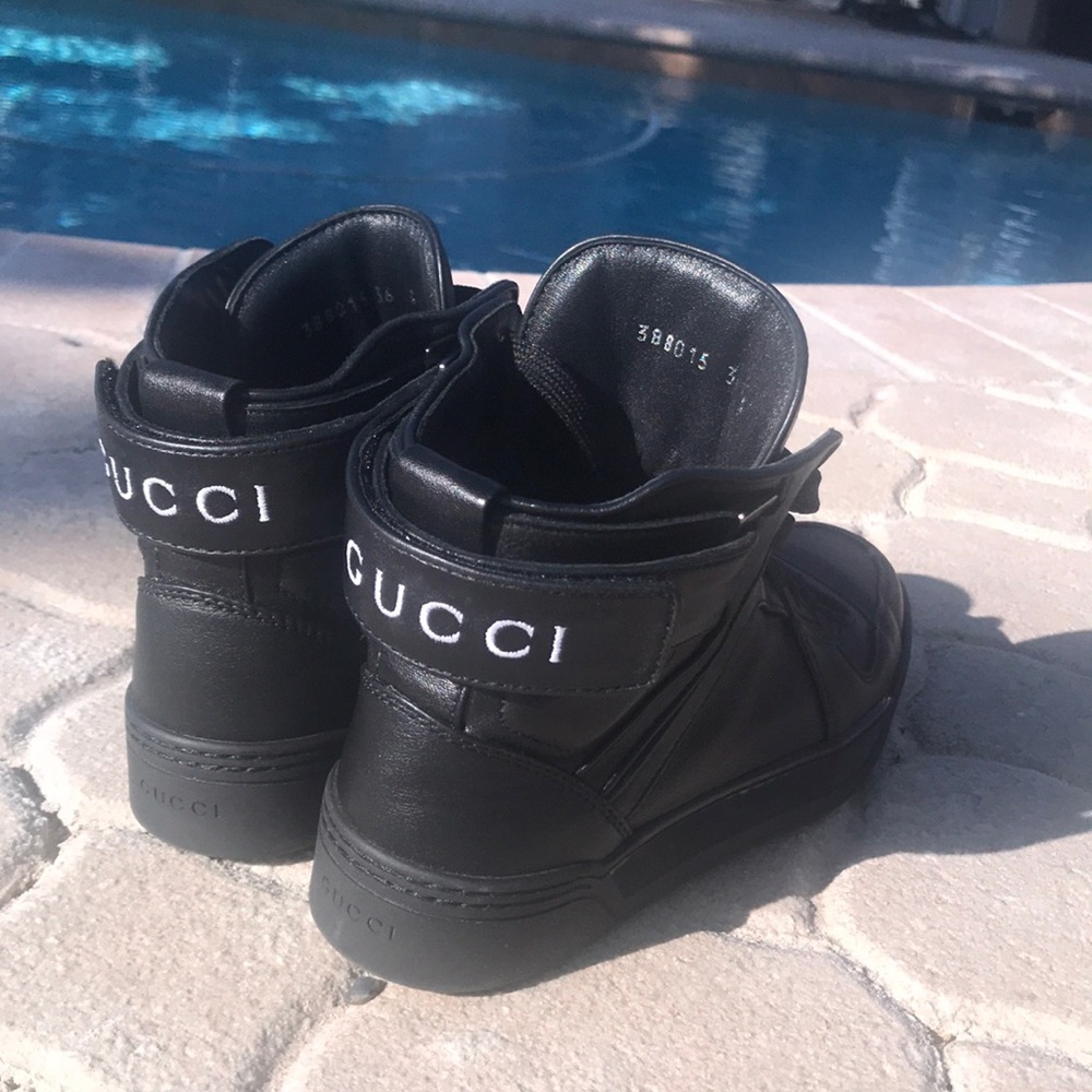 Gucci Black Hightop Sneakers